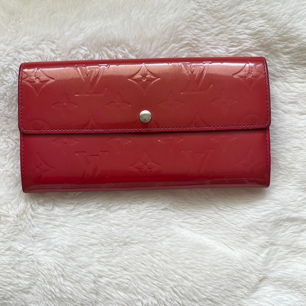 Louis Vuitton Monogram Vernis Porte Feuille Sarah Long Bifold Wallet